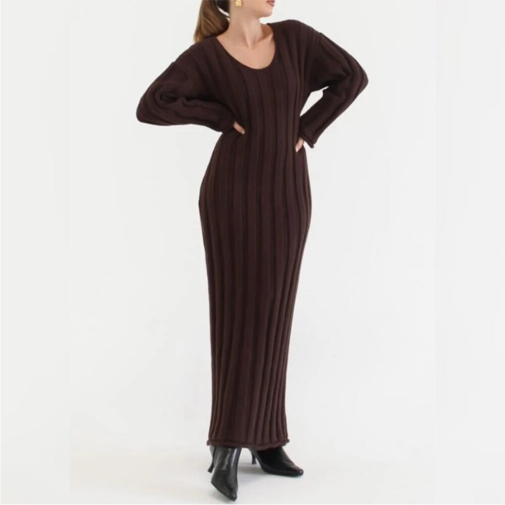 Rumored Brown Maxi Dress